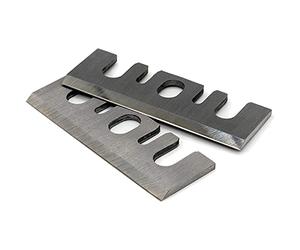 DEWIN Lames de Rabot，Lames de Couteaux à Raboter à main HSS 3-1/4' Réaffûtables Lame Rabot électrique pour Hitachi P20ST P20SF P20SB P20A FP20SA 2 pièces 82x29x3mm (argent)