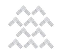 DEWIN Lot de 10 raccords de tuyau en plastique - Angle de 90 ° - Raccord en polyéthylène - Raccord Union pour aquarium, air, eau, fioul, gaz inerte - Tube de pompe en silicone (6 mm)