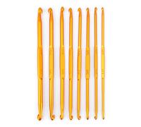 DEWIN Lot de 8 crochets à double extrémité en aluminium pour crochet double extrémité (doré) CHSJ-1182