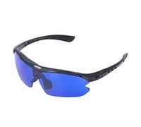 DeWin Lunettes de Recherche, Lunettes de Recherche de Balle de Golf Lunettes de Soleil de Sport polarisées Lunettes de Soleil de Sport de Golf avec lentille Bleue