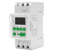 DEWIN Minuterie Numérique for Rail DIN, Horloge Modulaire Minuterie électronique Hebdomadaire Programmable AC 230V 16 Programmes Marche/arrêt