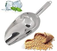 DEWIN Pelle pour Nourriture, Cuillère à Glace, Pelle à Farine INOX, pour Barre de Fête de Mariage Outils Accessoires de Cuisine (18OZ)