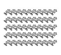 DeWin Pinces à Noeud Papillon, 50sets Métal Réglable Noeud Papillon Matériel Cravat Clip Crochet Attache Cravate Sangle, Ultra-Mince