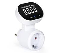 DEWIN Prise Compteur d'énergie, Compteur Electrique Consommation Compteur de Puissance Numérique LCD Wattmètre Prise de Courant Moniteur d'électricité 16A AC 230V