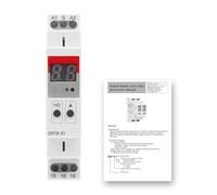 DEWIN Relais temporisé Multifonction GRT8-X1, Relais temporisé, 20 Modes de temporisation, Plage de temporisation Ultra-Large de 0,1 S à 99 Jours(AC 230V)