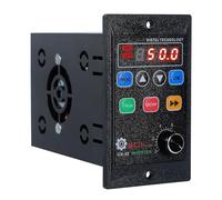 DeWin Variateur de Fréquence, Convertisseur de Fréquence VFD Entrée Monophasée Sortie Triphasée Contrôleur de Vitesse pour Contrôle de la Vitesse du Moteur 0,75 KW AC 220V