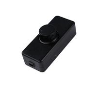 DEWIN Variateur de lumière LED, 220 V-240 V CA 3-100 W 50 Hz for lampes LED et halogènes à intensité variable (LD-100P Noir)