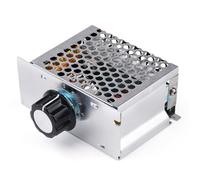 DeWin Variateur de Vitesse du Moteur 220 V, 4000 W Régulateur de Tension électronique SCR Haute Puissance AC Contrôleur de Vitesse du Moteur Convient aux appareils ménagers