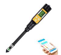 DewinLVD 6 en 1 Testeur ph Sol Testeur humidité Plante Hygrometre Plante lumière/PH/EC/température/humidité du Sol/humidité de l'air, écran LCD avec mémoire de données et Fonction d'alarme.