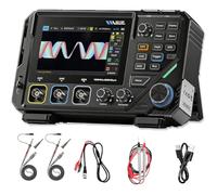 DewinLVD Oscilloscope 2D15P 100MHz Oscilloscope Multimètre Numérique Générateur de Signaux DDS 3 en 1, 19.999 TRMS, Fréq D'échantillonnage de 500MS/s, Écran Tactile de 4,3’’