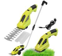 DEWINNER 3 en 1 Cisailles à Gazon, Batterie 3.6V, Cisaille à Gazon avec 2 Lames, Cisaille de Jardin pour Couper Les Haies, Les pelouses, Largeur/Longueur de Coupe 10cm/15cm, Comprend Un Chargeur