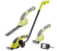 DEWINNER Coupe Bordure sans Fil 7.2V, 2 en 1 Cisailles à Gazon, Légère Tondeuse à Gazon, Batterie 1500mAh, Manche Long Télescopique Détachable, pour Couper Gazon/Buisson/Haie