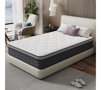 DEWINNER Matelas 120x190, 25cm de Hauteur, Matelas à Ressorts et Mousse, Soutien Parfait, Confortable et Respirant, dureté Moyenne, Anti-acarien, Anti-Allergique et Anti-bactérien