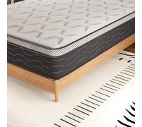 DEWINNER Matelas 120x190 Épaisseur 25 cm, Matelas de Lit d'adulte,Matelas à Ressorts Ensachés et à Mémoire de Forme, Dureté Moyenne, Matelas 7 Zones, Soutien Parfait, Respirant (120x190x25)