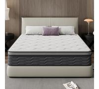 DEWINNER Matelas 120x200, 25cm de Hauteur, Matelas à Ressorts et Mousse