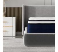 DEWINNER Matelas 140×200 à Ressorts indépendants, Support indépendant à 7 Zones, soulagement Uniforme de la Pression, dureté Moyenne, épaisseur 25cm, Respirant et Confortable