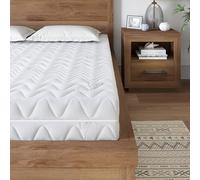 DEWINNER Matelas 140 x 190 cm Matelas à Ressorts ensachés dureté H3/certifié Oeko-Tex/Matelas Ergonomique 7 Zones Hauteur 18 cm/Housse Amovible et Lavable/Matelas Produit en Europe