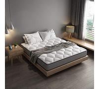 DEWINNER Matelas 140x190 en Mousse et Ressorts 20 cm Épaisseur Matelas 7 Zones Ergonomique, Hypoallergénique, Soutien Optimal, Confort (140x190x20cm)