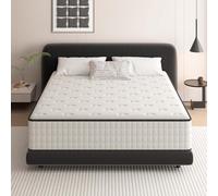 DEWINNER Matelas 140x190 | Epaisseur 25CM | Matelas 1 Personne | Fermeté Moyenne |Mousse Haute Densité Respirante | Réversible à Deux Faces | 7 Zones | Certifié Oeko-TEX | Sommeil Confortable