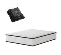 DEWINNER Matelas 140x200 épaisseur 16cm+ Couette en Tissu Respirable + Drap | Housse d'oreiller, Adapté aux Chambres d'hôtes/Appartements studiotels/hôtels/ménages(140x200x16)