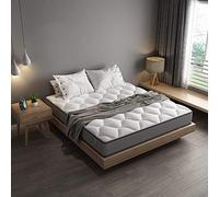 DEWINNER Matelas 160x200 en Mousse et Ressorts 20 cm Épaisseur Matelas 7 Zones Ergonomique, Hypoallergénique, Soutien Optimal, Confort (160x200x20cm)