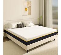 DEWINNER Matelas 160x200x17cm, Matelas en Mousse à Mémoire de Forme et Matériau Bambou, Fermeté Moyenne,Soutien Parfait, Respirant, Hypoallergénique, avec Housse Amovible et Lavable