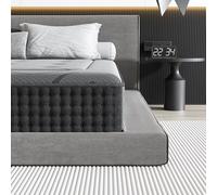 DEWINNER Matelas 90 x 190 x 30 cm, Mousse à mémoire de Forme, Ressorts individuels, Hauteur 30 cm, Absorbant l'humidité, Respirant, hypoallergénique et antibactérien