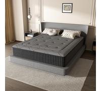 DEWINNER Matelas 90x190 cm, Hauteur 30 cm, Matelas Silencieux d'épaisseur Moyenne, Mousse à Mémoire de Forme Hybride, Ressorts Ensachés Individuels, Absorbant et Respirant