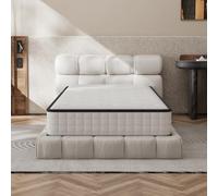 DEWINNER Matelas 90x190 cm, Matelas en Mousse à Mémoire de Forme Haute Densité,Fermeté Moyenne,Épaisseur 16cm,Hypoallergénique,Sommeil Isolé,7 Zones,Réversible à Deux Faces Utilisables