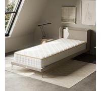 DEWINNER Matelas 90x190 cm,Mousse Mémoire de Forme Haute Densité, 18 cm d’Épaisseur, Confort 7 Zones, Réversible, Anti-acariens, Hypoallergénique, Livré Roulé et Compressé