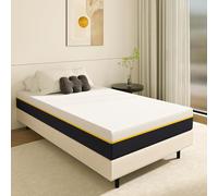 DEWINNER Matelas 90x190x17cm, Matelas en Mousse à Mémoire de Forme et Matériau Bambou, Fermeté Moyenne,Soutien Parfait, Respirant, Hypoallergénique, avec Housse Amovible et Lavable