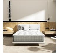 DEWINNER-Matelas Adulte (Mousse à mémoire de Forme + Mousse de Fibres de Charbon de Bambou) (Hauteur 25cm, 160 * 190)