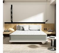 DEWINNER Matelas Mémoire 140x200x25cm - Mousse Ergonomique 7 Zones, Fermeté Moyenne, Soulagement Pression Complete - Anti-Acariens, Hypoallergénique - Confort Professionnel pour Dodo Réparateur