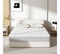 DEWINNER Ressorts Matelas 160x200 Épaisseur 20 cm, Matelas à Ressorts Ensachés et à Mémoire de Forme, Dureté Moyenne, Matelas 7 Zones, Soutien Parfait, Respirant (160x200x20)