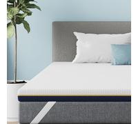 DEWINNER Surmatelas 90 x 190, 7,5CM, Surmatelas en Mousse à Mémoire de Forme Gel, Mousse en Matériau Bambou, Évacuation de L'humidité, Design Antidérapant, Housse Hypoallergénique Lavable