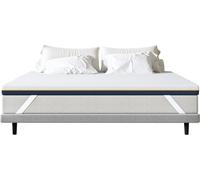 DEWINNER Surmatelas, épaisseur 140 x 190 x 7,5 cm, mousse à mémoire de forme, ergonomique, Oeko-TEX, tissu doux et respirant, lavable et hypoallergénique