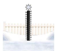 Dewireaey Bâton de Mesure de la Neige | Jauge Précise pour Pluie,Règle Métallique à Flocons de Neige Hivernaux | pour Jardin Pelouse Arrière-Cour Terrasse Extérieur Cour Eau Hiver