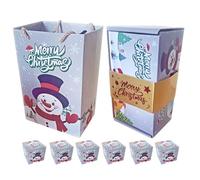 Dewireaey Boîtes de Noël Avec Couvercles | Boîte de Bonbons Rebondissants pour Fête de Noël,Sac Pliant pour Cadeaux Bonbons Chocolats Bijoux Fêtes Maison Goûters en Famille