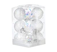 Dewireaey Boule De Noël | Décoration Transparente Suspendable,Boule pour Les Fêtes | pour la Chambre la Fenêtre Le Magasin la Maison la Fête Le Festival l'Intérieur