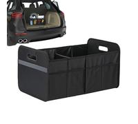 Dewireaey Coffre de Rangement,Bac De Rangement Étanche Pour Coffre - Organisateur De Courses Pour Intérieur De Voiture Robuste Avec Poignée 56L Pour Voyage, Camping, Banquette Arrière
