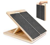 Dewireaey Étireur de Mollets,Équipement Portable pour Stretching Et Exercice | Banc Incliné en Bois | pour Adultes Hommes Salle De Sport À Domicile Entraînement Mollet Cheville Genou Jambe