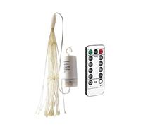 Dewireaey Feux d'artifice extérieurs | Lampe de Pissenlit à Piles pour l'extérieur | Décor de guirlandes Lumineuses à 120 LED avec Fil de cuivre à Distance pour la fête de Noël du Jardin de la Cour
