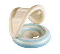Dewireaey Flotteur Piscine Bebe - avec Parasol Détachable Réglable - Bébé Gonflable Sécurisé avec Design Anti-Bascule - Accessoires Piscine pour Enfant De 3 À 48 Mois pour Bain, Plage