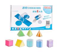 Dewireaey Formes 3D manipulables - 8 Pièces Éducatives Amovibles pour l'Apprentissage | Blocs de Formes pour l'apprentissage Scolaire - pour Garçons et Filles, Petite Enfance, Maternelle, Classe,