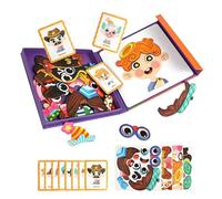 Dewireaey Jeux d'Habillage - Puzzles De Personnages Mignons sur Plateau | Jouet pour Apprendre À S'Habiller | pour Filles De 3 À 6 Ans, Anniversaire, Noël, Jeu D'Imitation