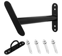 Dewireaey Kit de montage mural pour corde de combat, support de rangement pour corde de combat - Crochet mural en de en acier - Supports de de noirs, fournitures de stockage