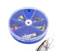 Dewireaey Leurres pour Bar - Réaliste 25-Pièces Lumineux,Ensemble De Leurres De Pêche sur Glace Jigs Nageur,pour Poisson-Chat Crappie Pêcheur Kayak Mouche Surf Mer Eau Salée Rivière