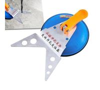 Dewireaey Localisateur de trous de carrelage en céramique, avec base sous vide, aide au positionnement à ventouse pour percer et couper