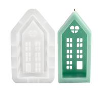 Dewireaey Moule en silicone anti-adhésif pour maison - Moule en résine de silicone réutilisable pour mouler des bougies de maison, plâtre pour couler