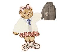Dewireaey Patches de broderie pour vêtements, patchs de vêtements,Applications d'ours mignonnes pour les jeans | Applique décorative pour les, les vestes, la robe, le jean, le chapeau, les
